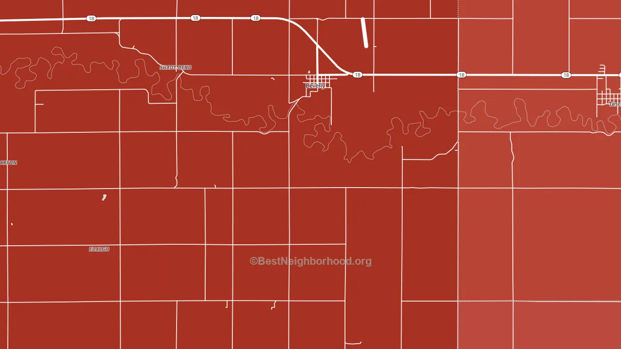 67423, KS block-group political-lean map