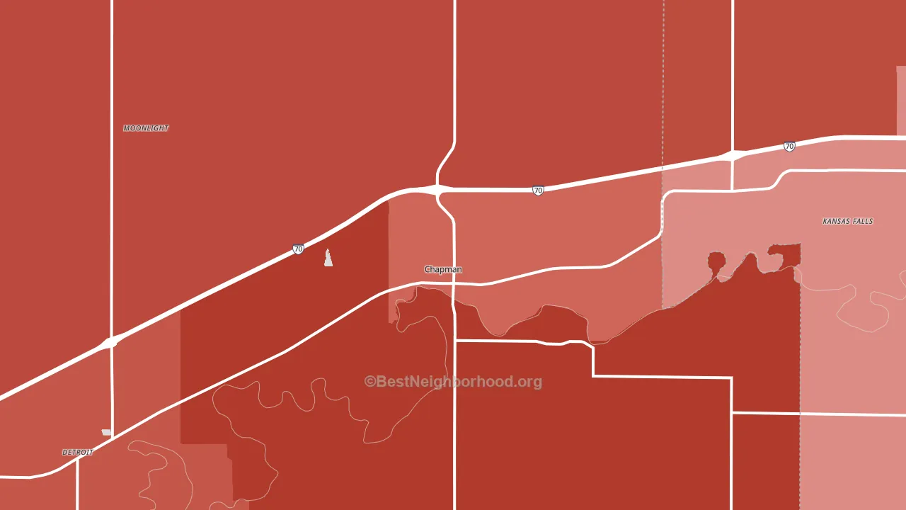 67431, KS block-group political-lean map