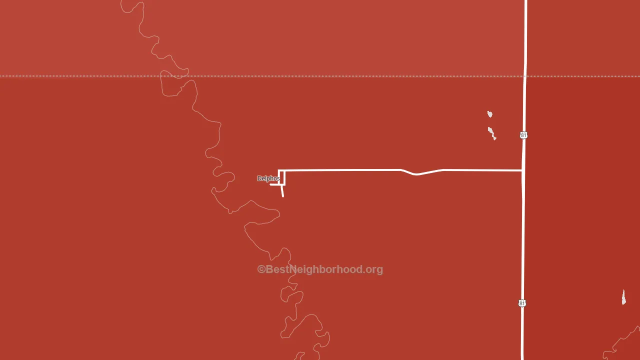 67436, KS block-group political-lean map