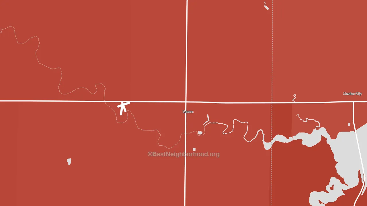 67437, KS block-group political-lean map