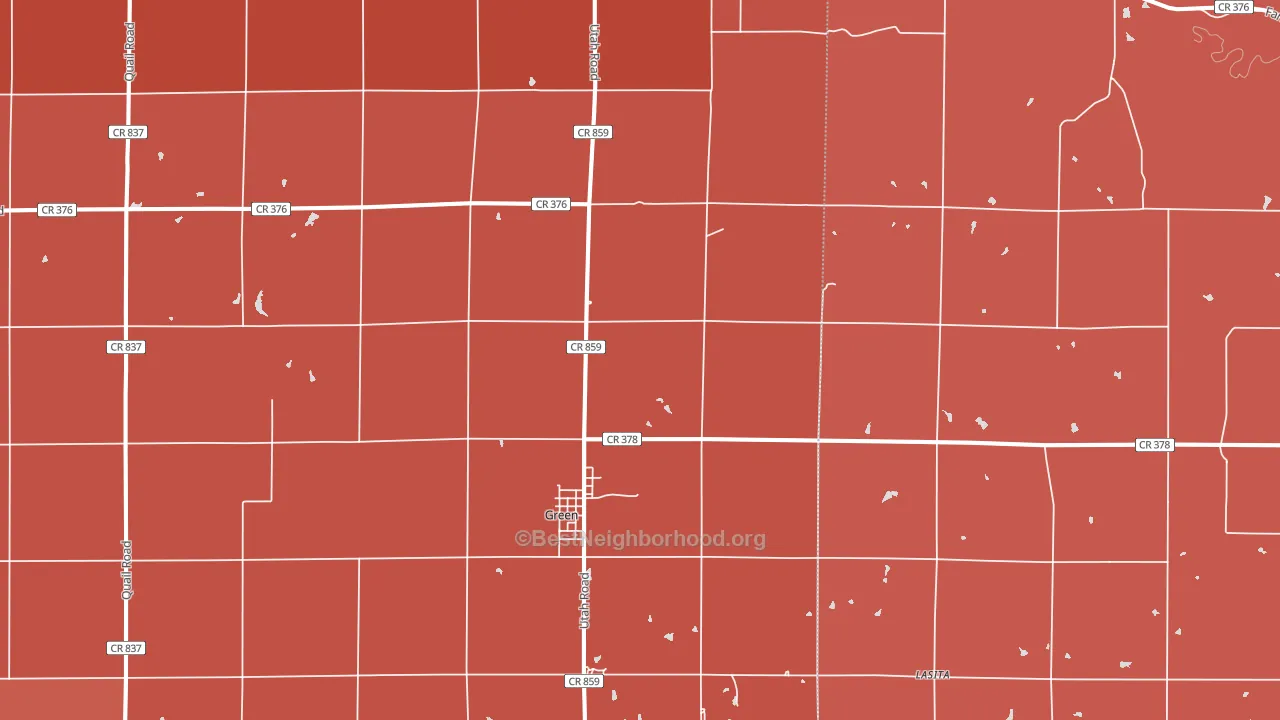 67447, KS block-group political-lean map