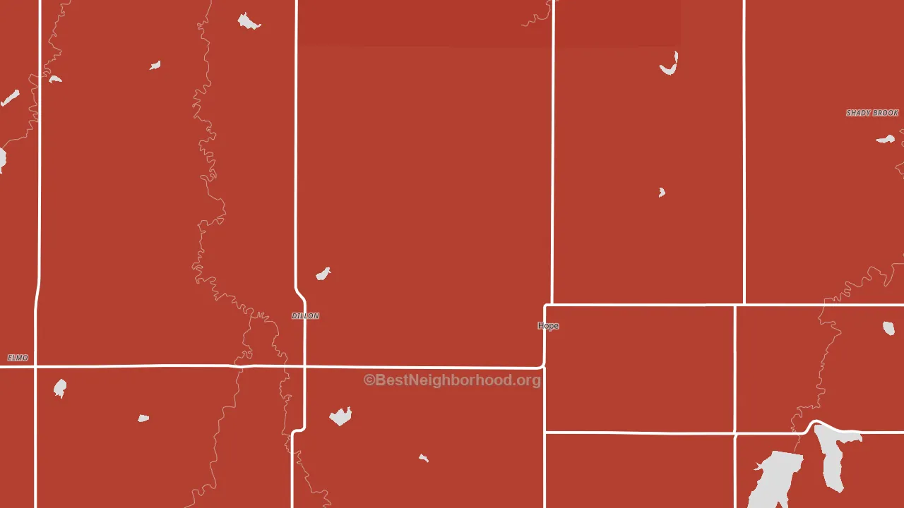 67451, KS block-group political-lean map