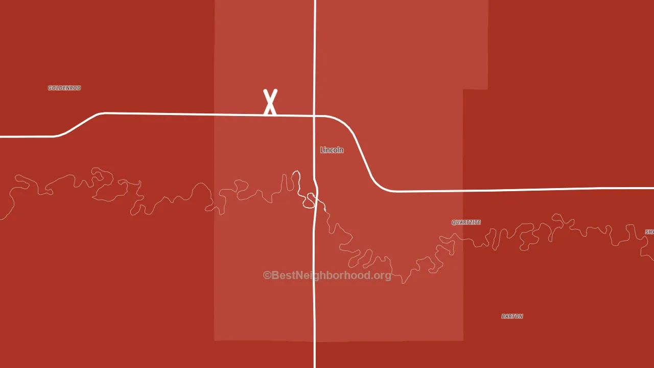 67455, KS block-group political-lean map