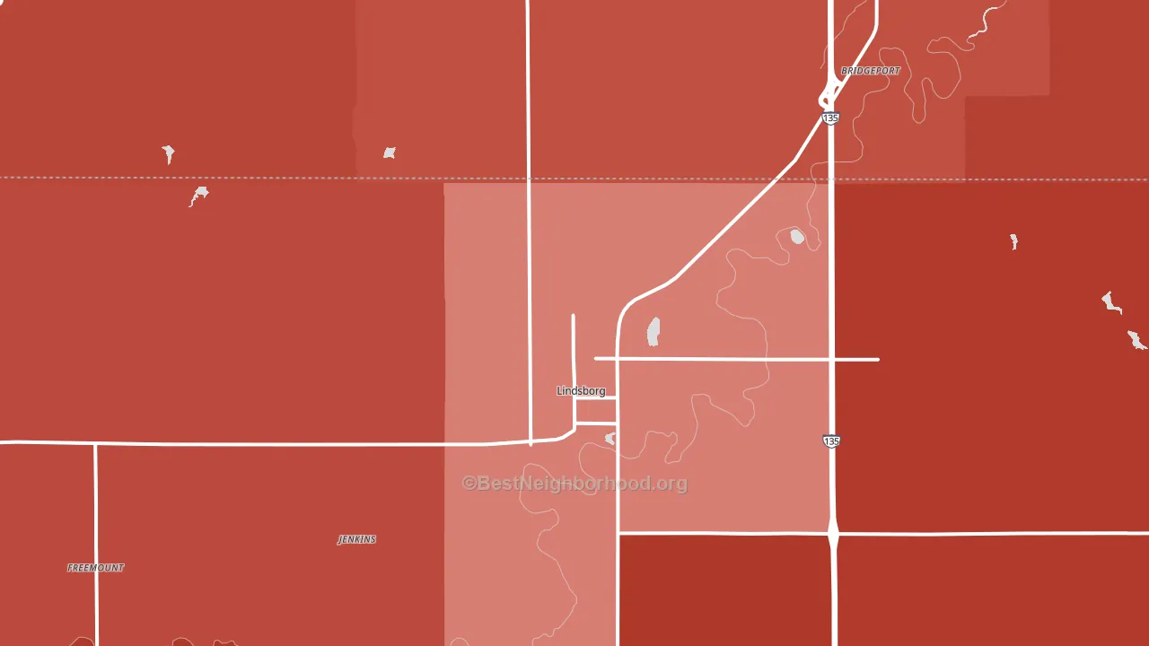 67456, KS block-group political-lean map