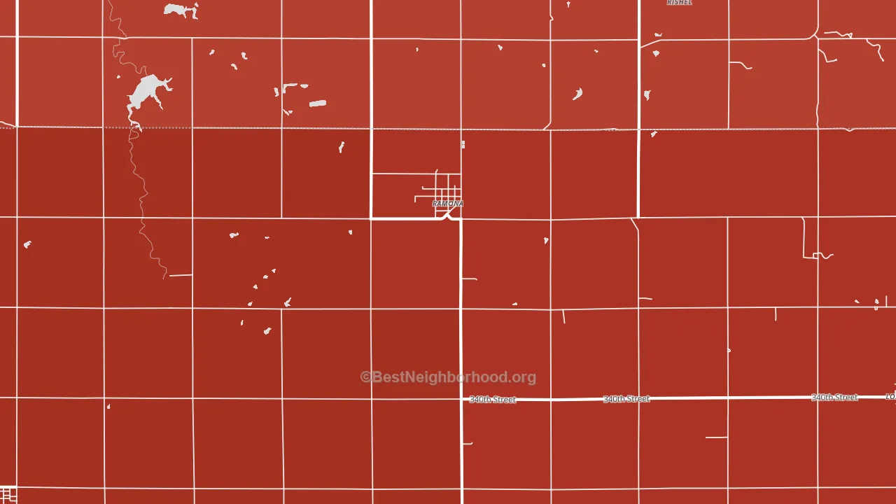 67475, KS block-group political-lean map