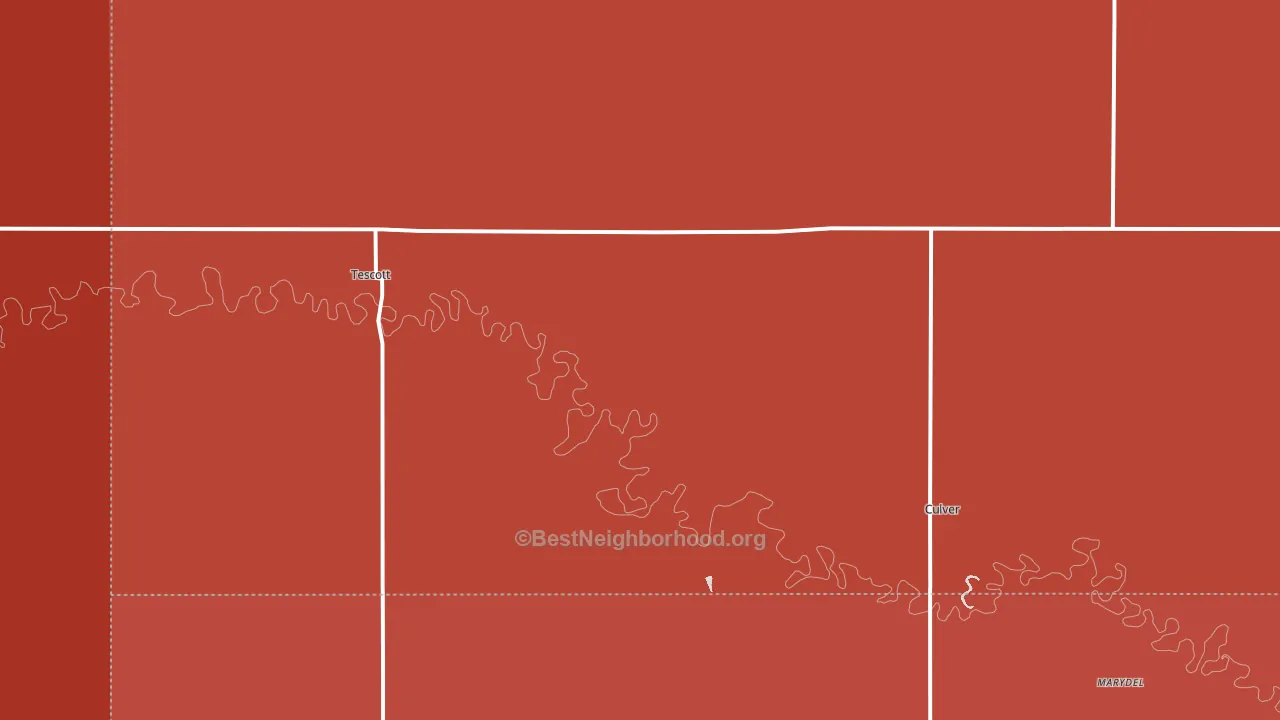 67484, KS block-group political-lean map