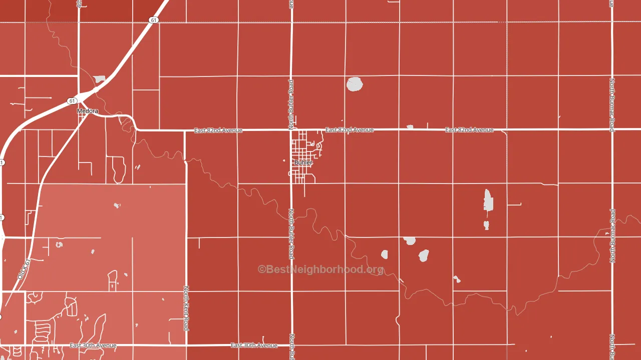 67522, KS block-group political-lean map