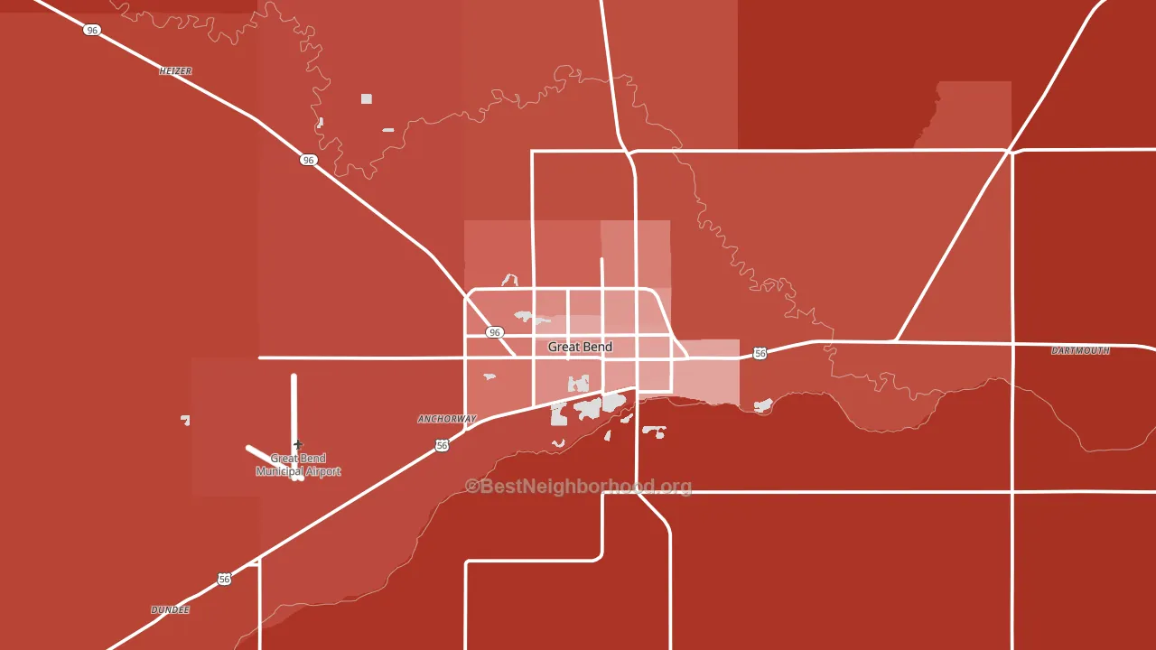67530, KS block-group political-lean map