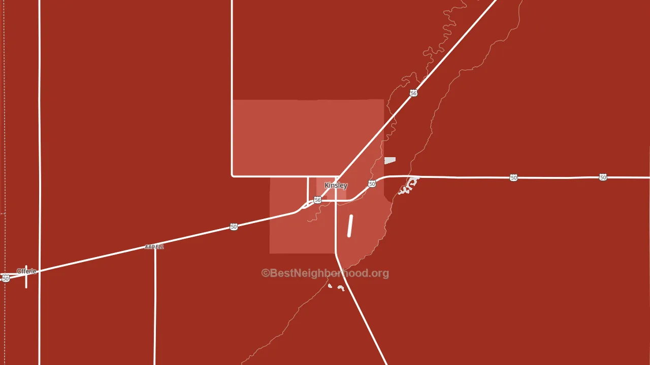 67547, KS block-group political-lean map