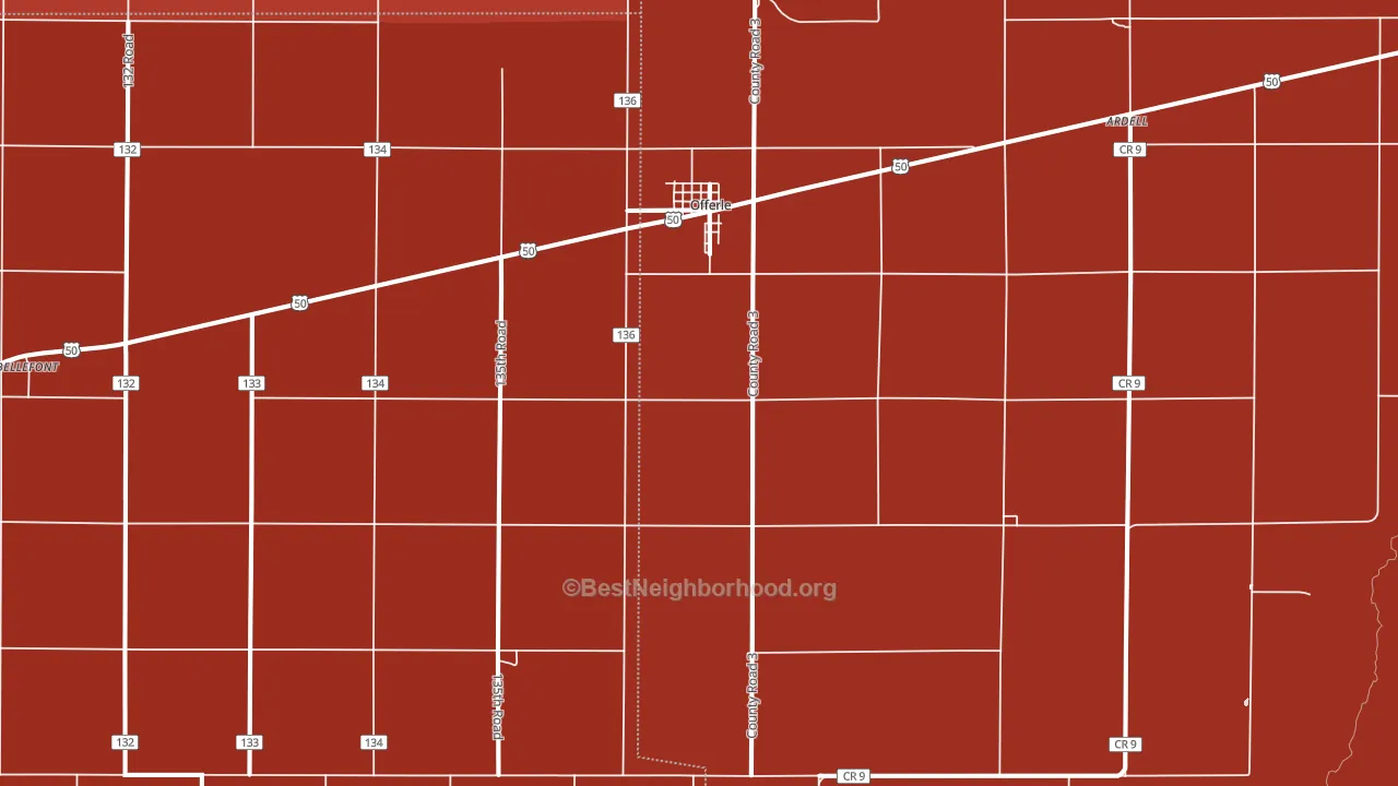 67563, KS block-group political-lean map