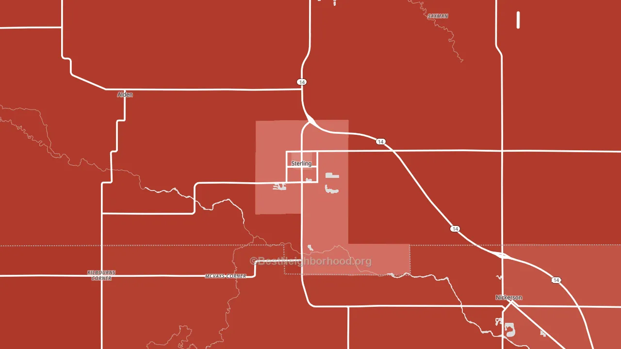 67579, KS block-group political-lean map