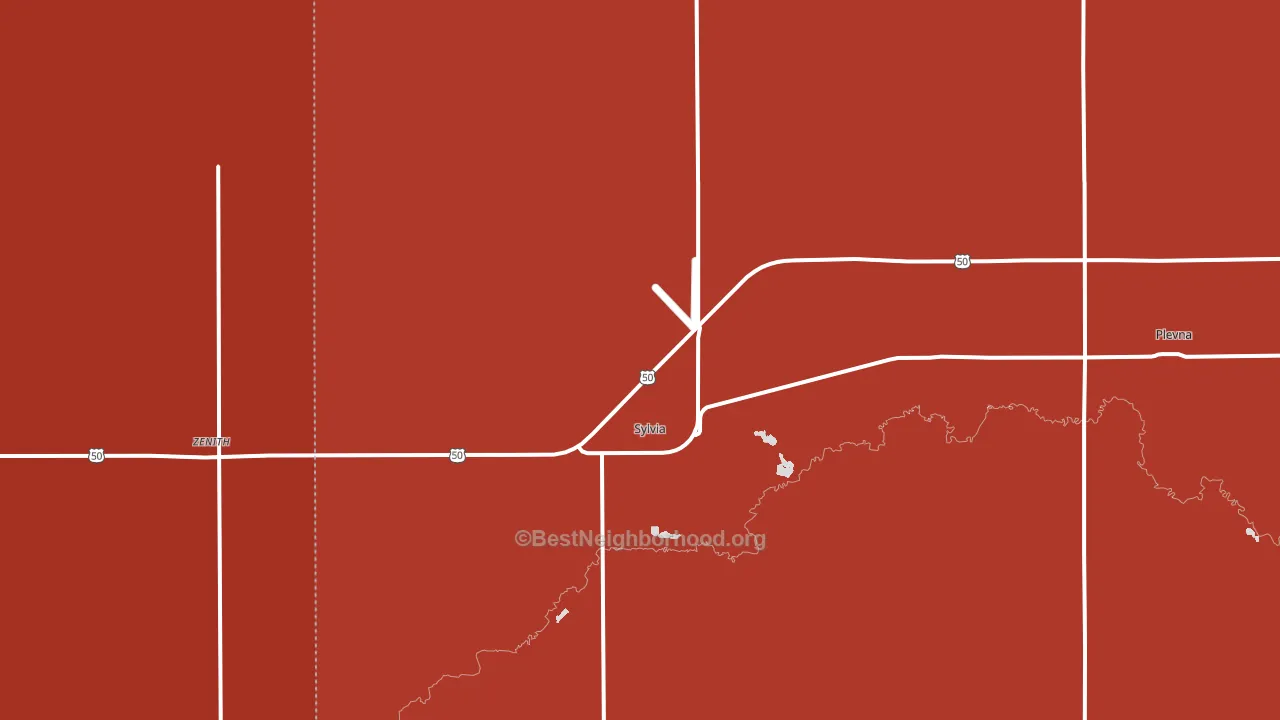 67581, KS block-group political-lean map