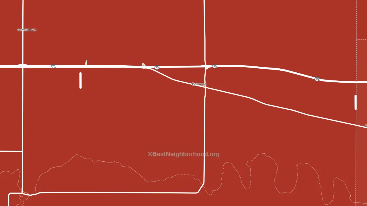67634, KS block-group political-lean map