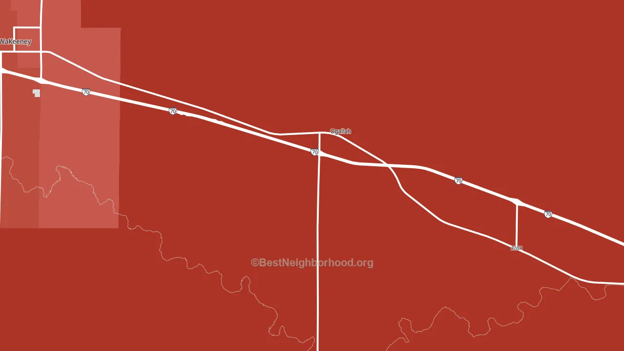 67656, KS block-group political-lean map