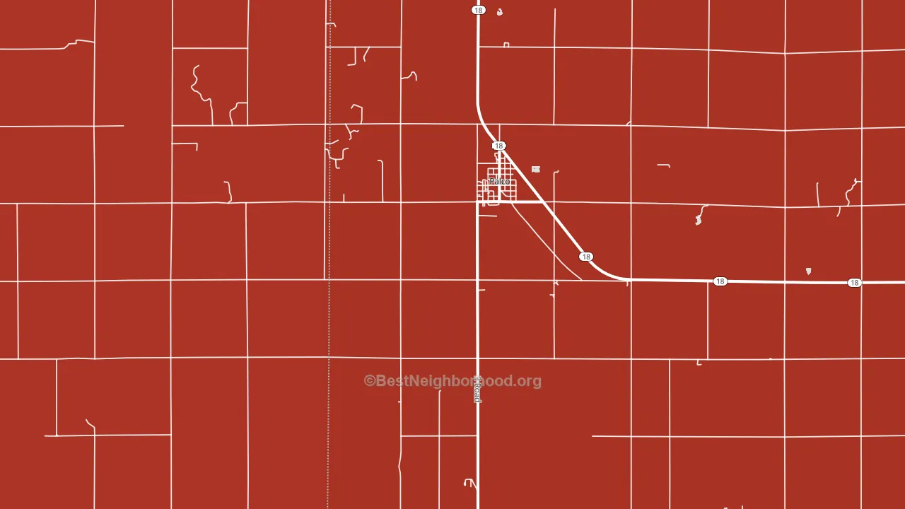 67657, KS block-group political-lean map