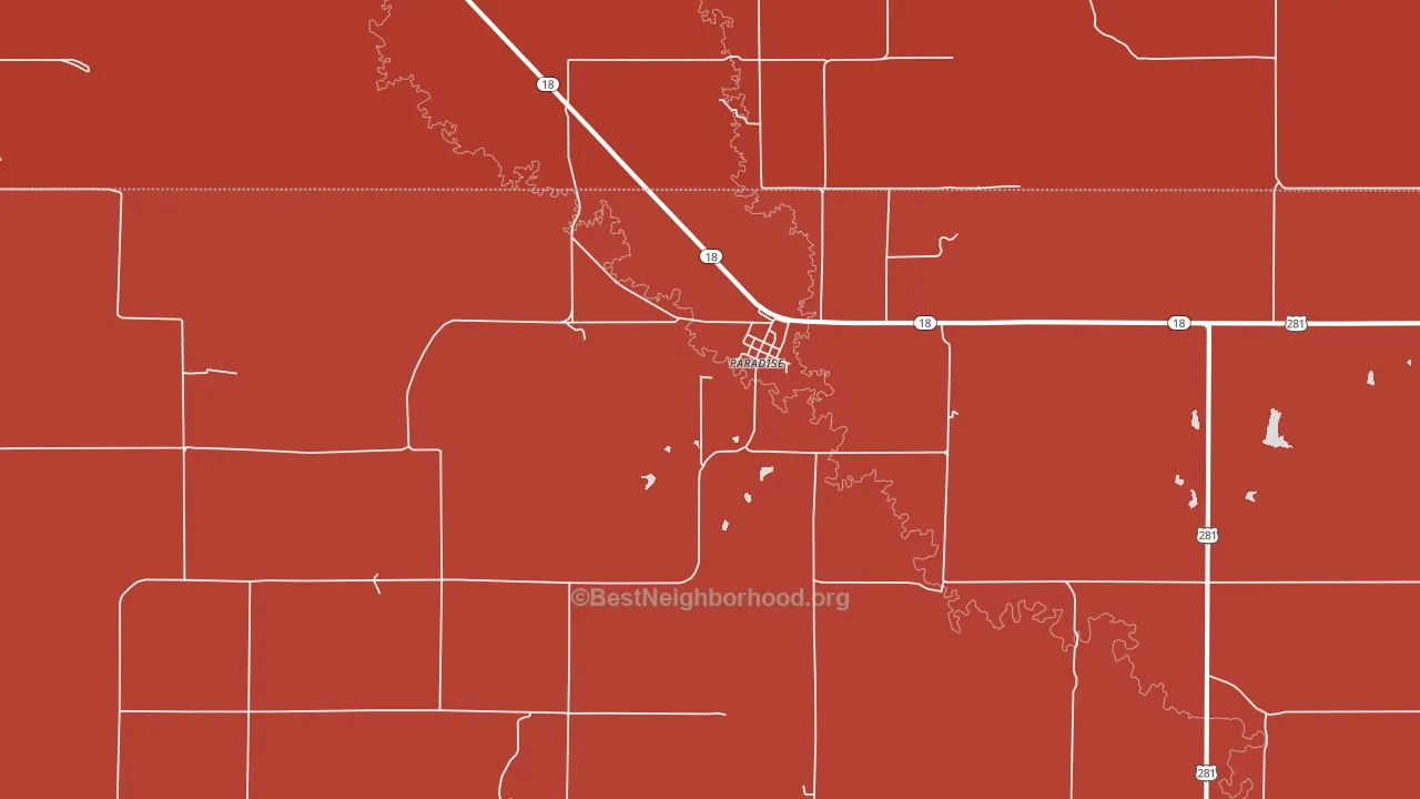 67658, KS block-group political-lean map