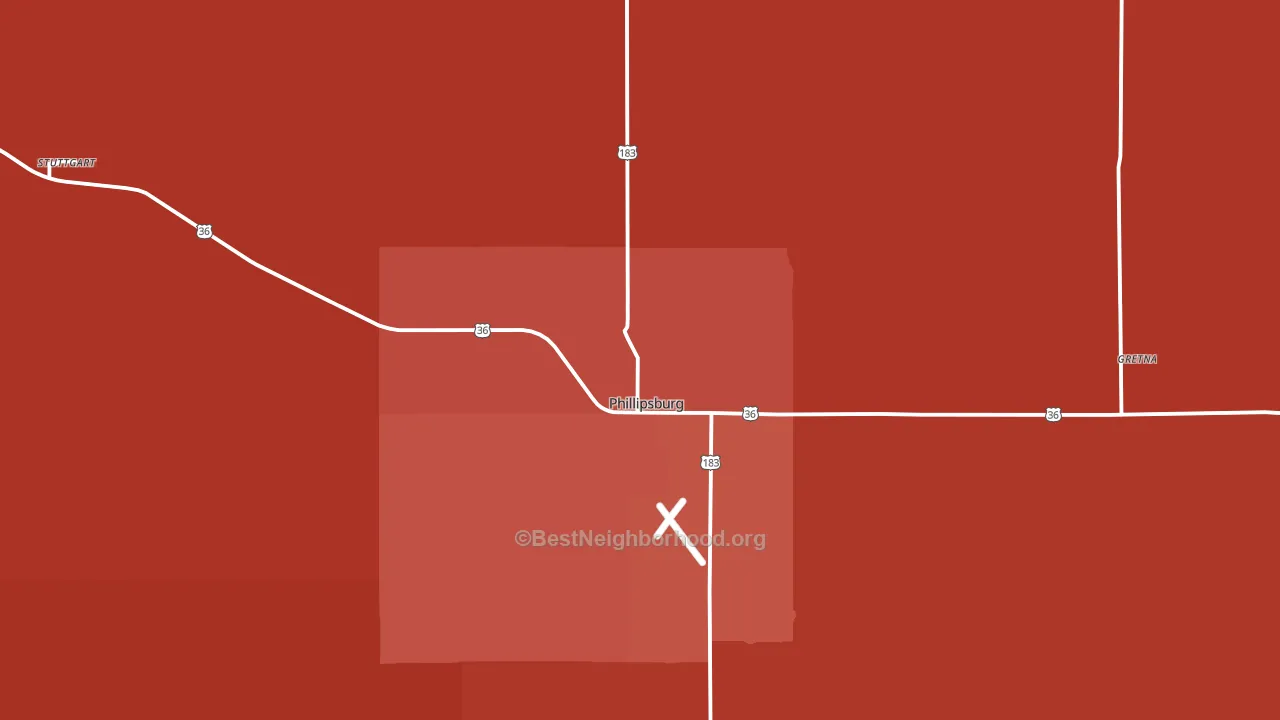 67661, KS block-group political-lean map