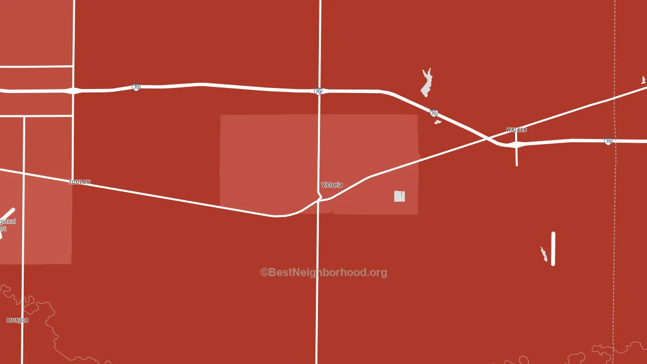 67671, KS block-group political-lean map