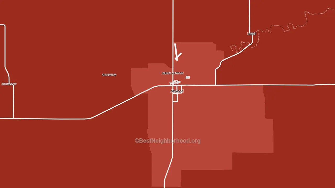 67730, KS block-group political-lean map