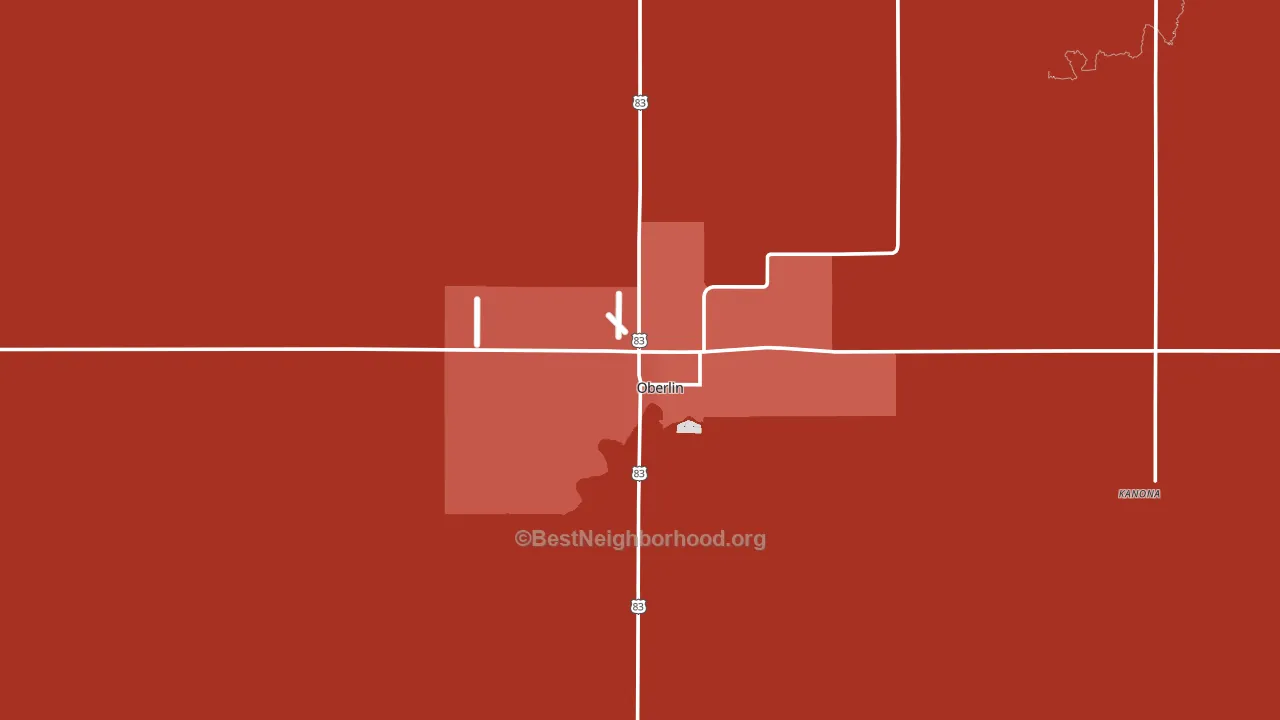 67749, KS block-group political-lean map