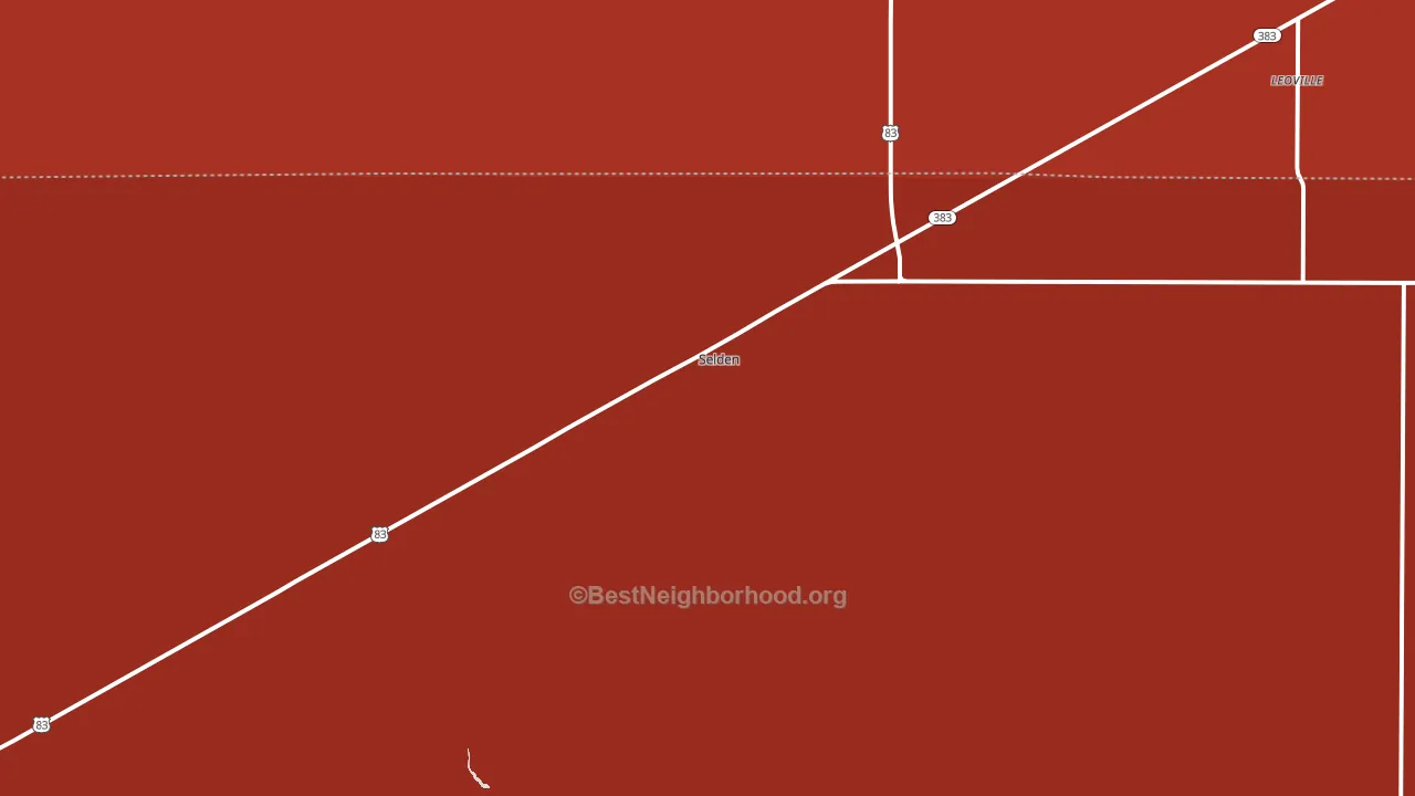 67757, KS block-group political-lean map