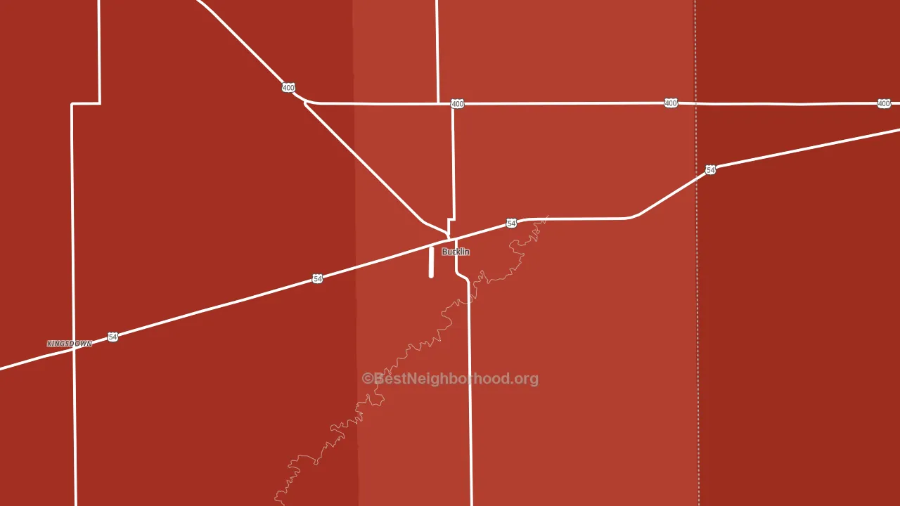 67834, KS block-group political-lean map