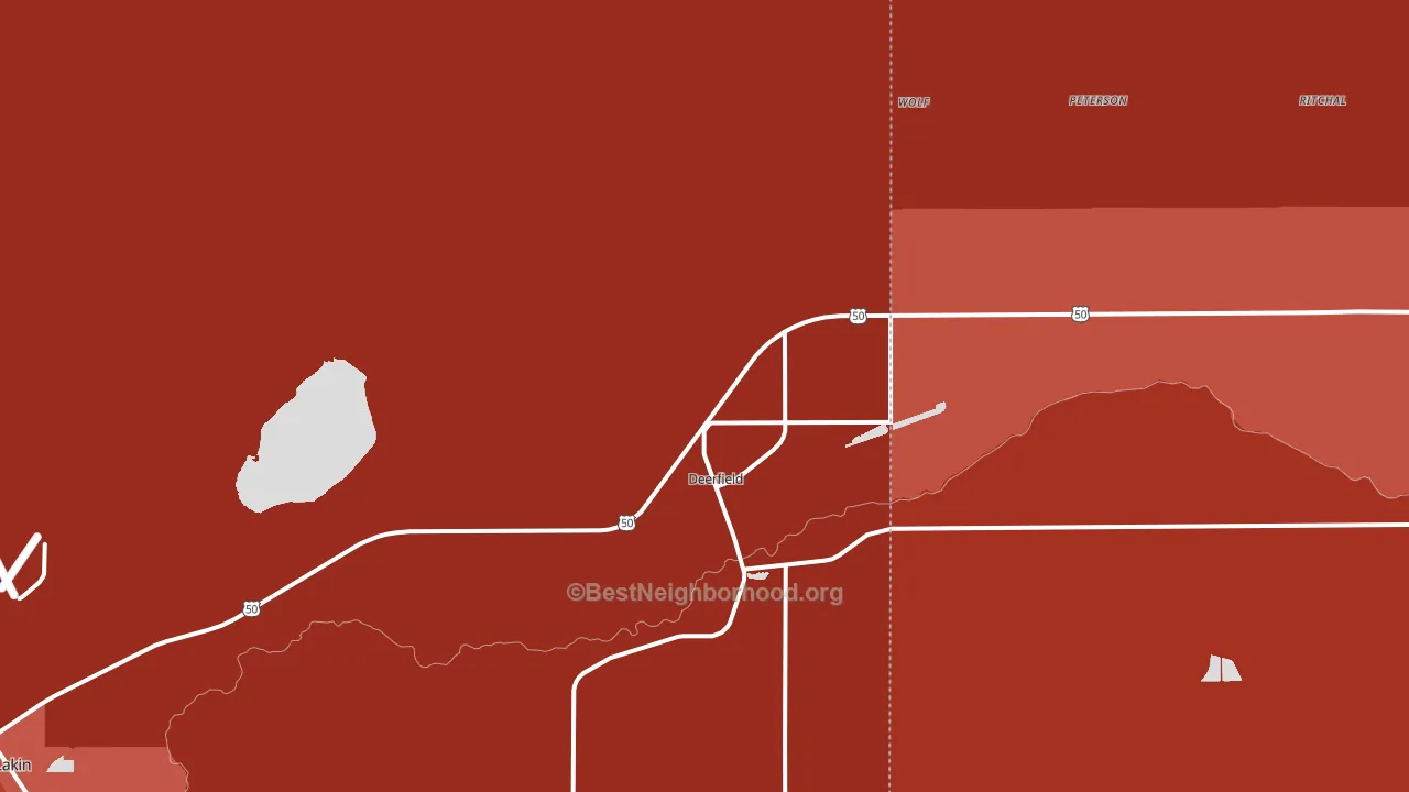 67838, KS block-group political-lean map