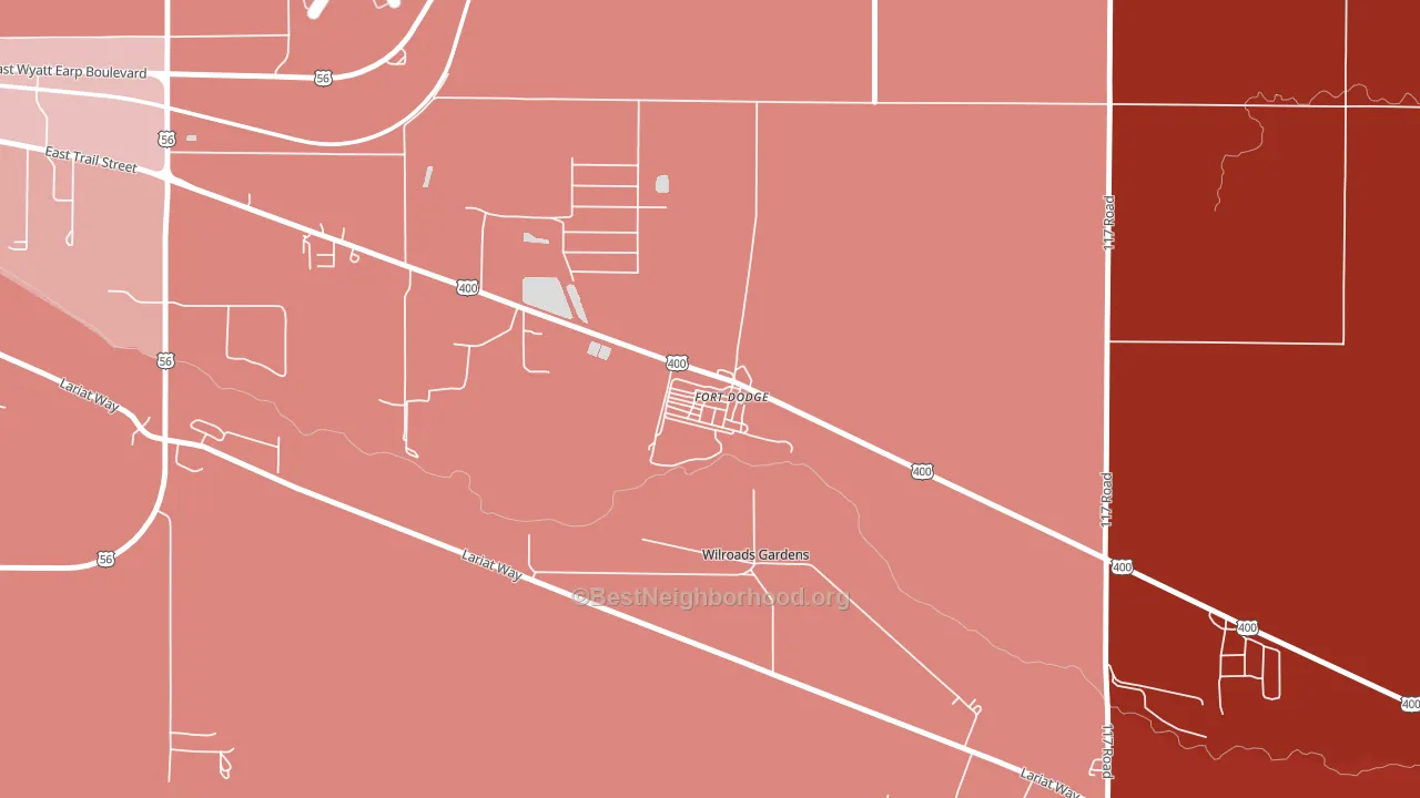67843, KS block-group political-lean map
