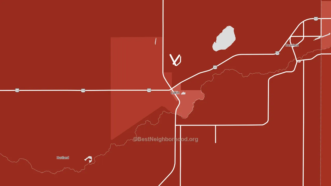 67860, KS block-group political-lean map