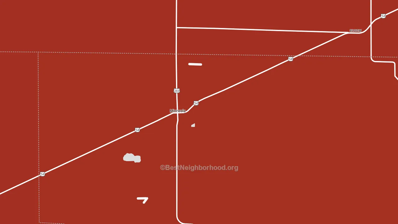 67865, KS block-group political-lean map