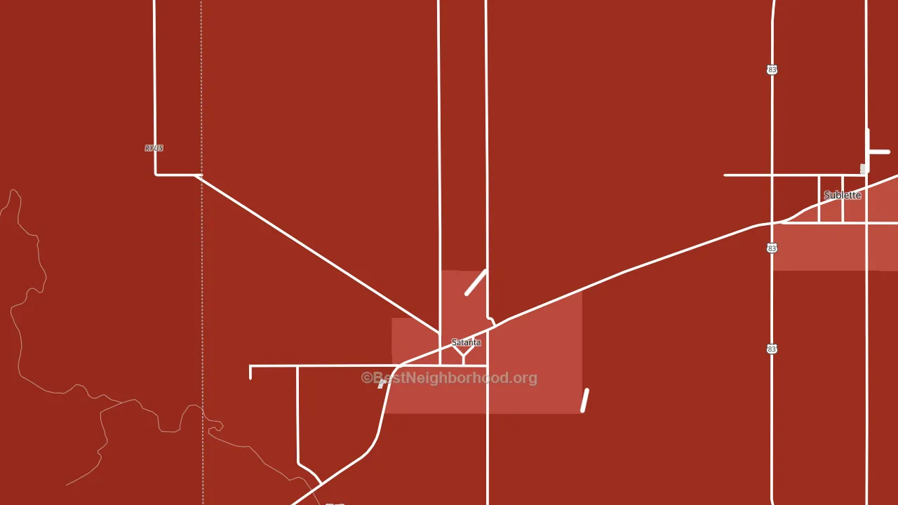 67870, KS block-group political-lean map