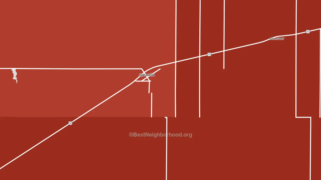 67876, KS block-group political-lean map