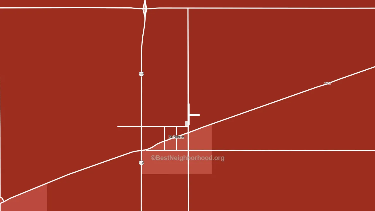 67877, KS block-group political-lean map