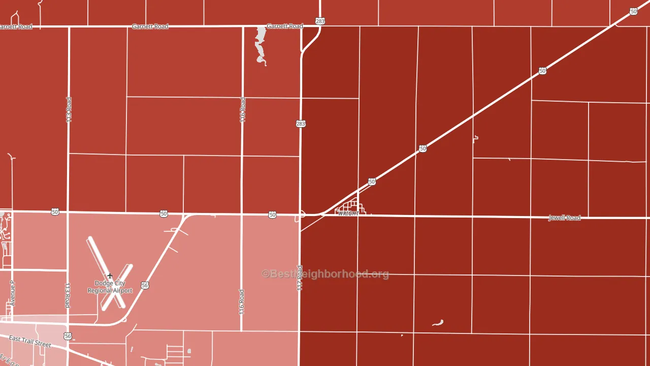 67882, KS block-group political-lean map