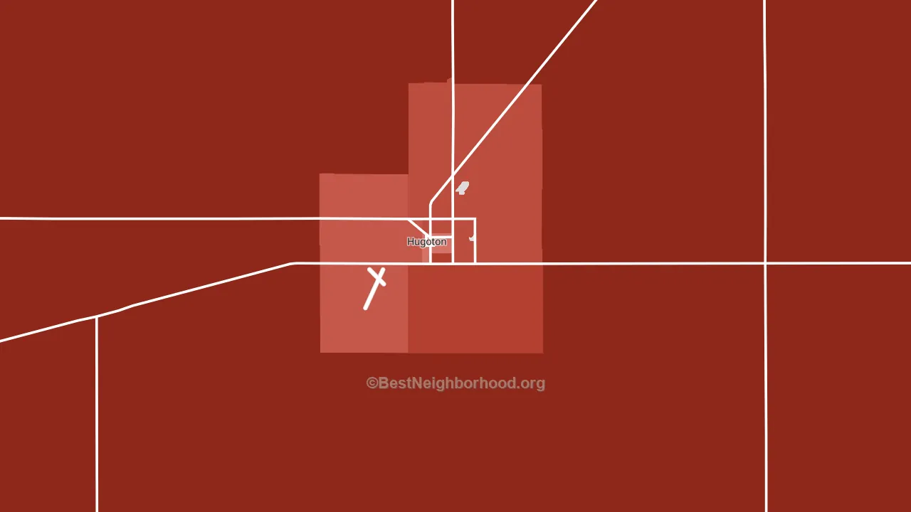67951, KS block-group political-lean map