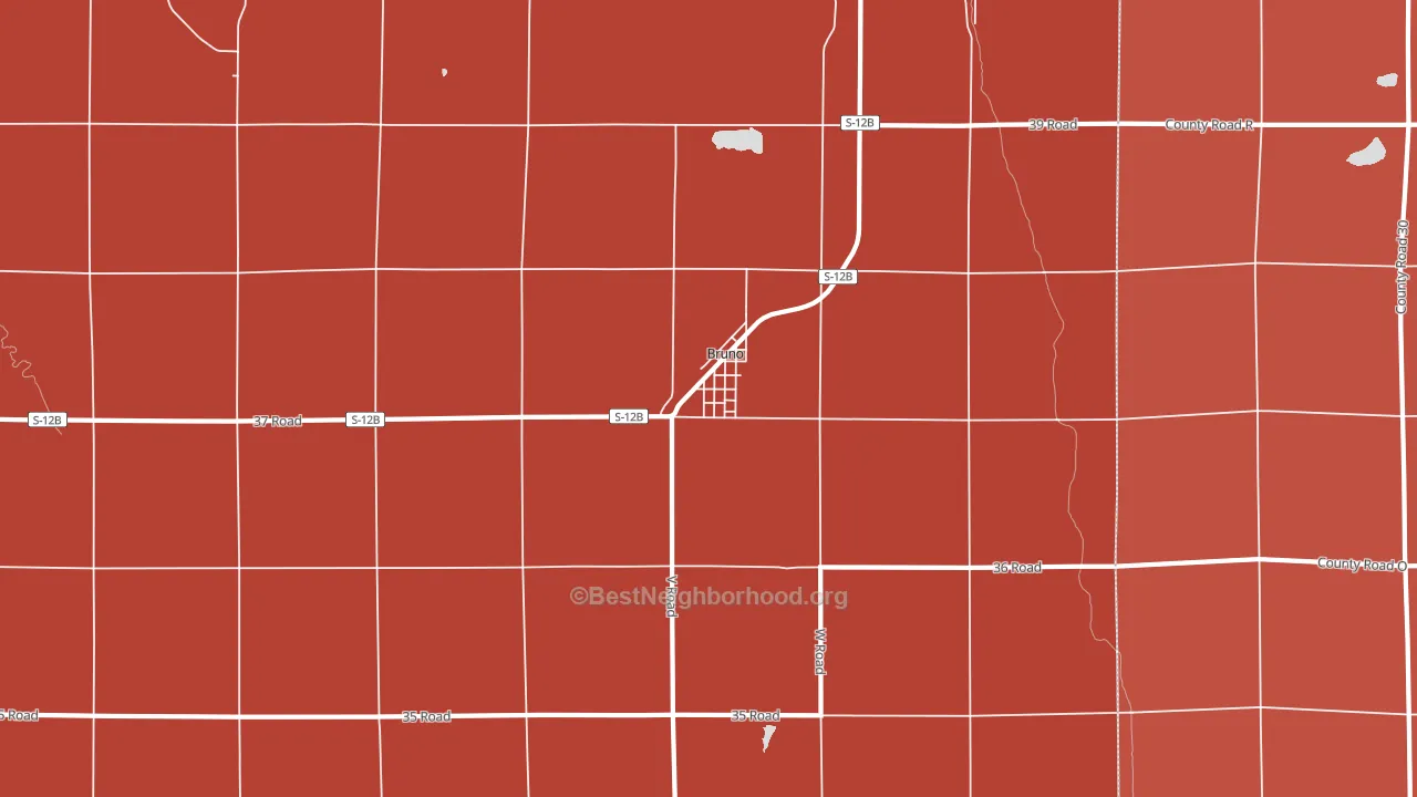 68014, NE block-group political-lean map