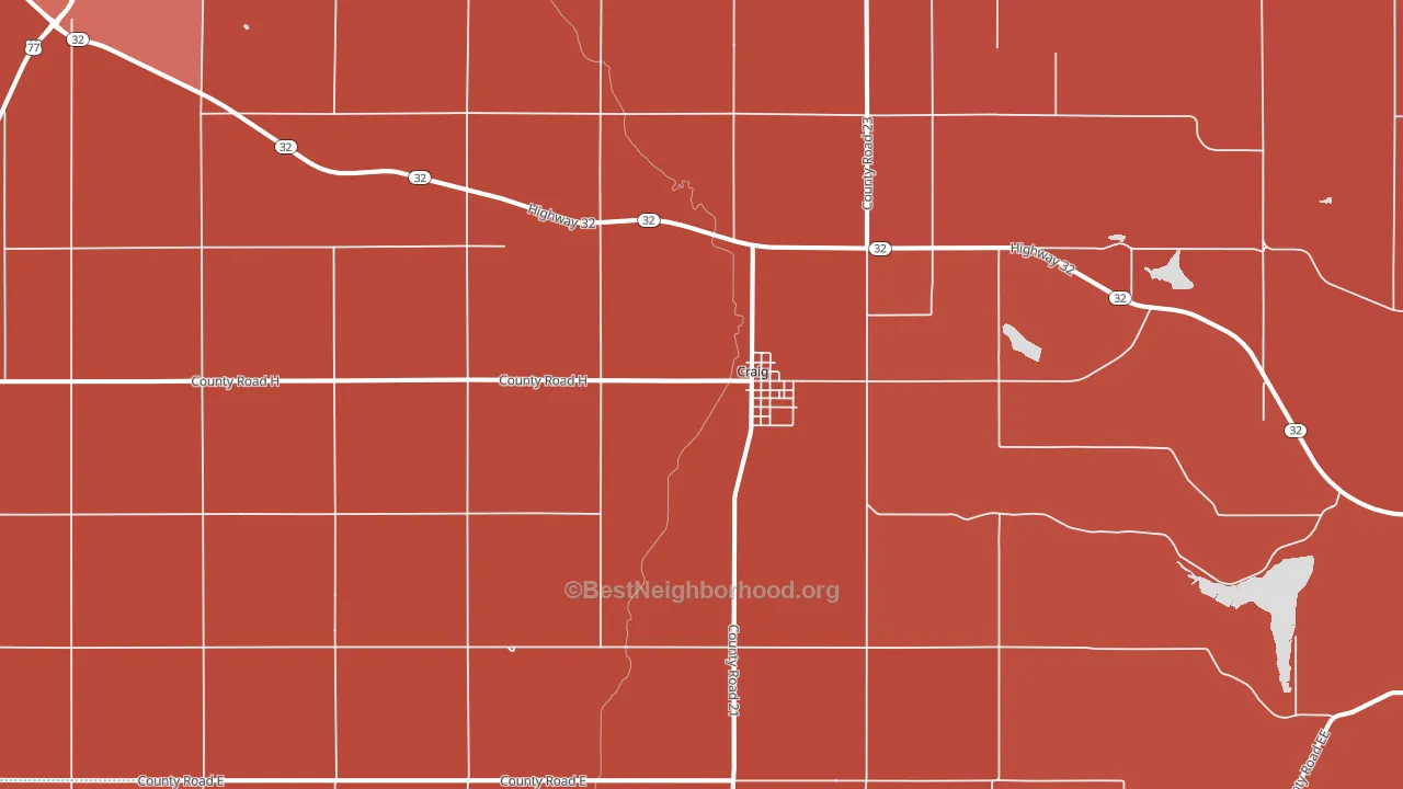 68019, NE block-group political-lean map