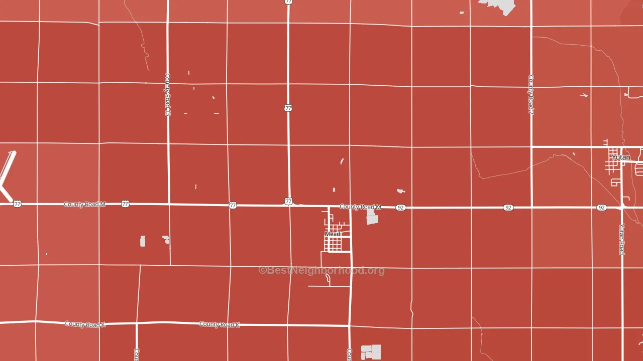 68041, NE block-group political-lean map