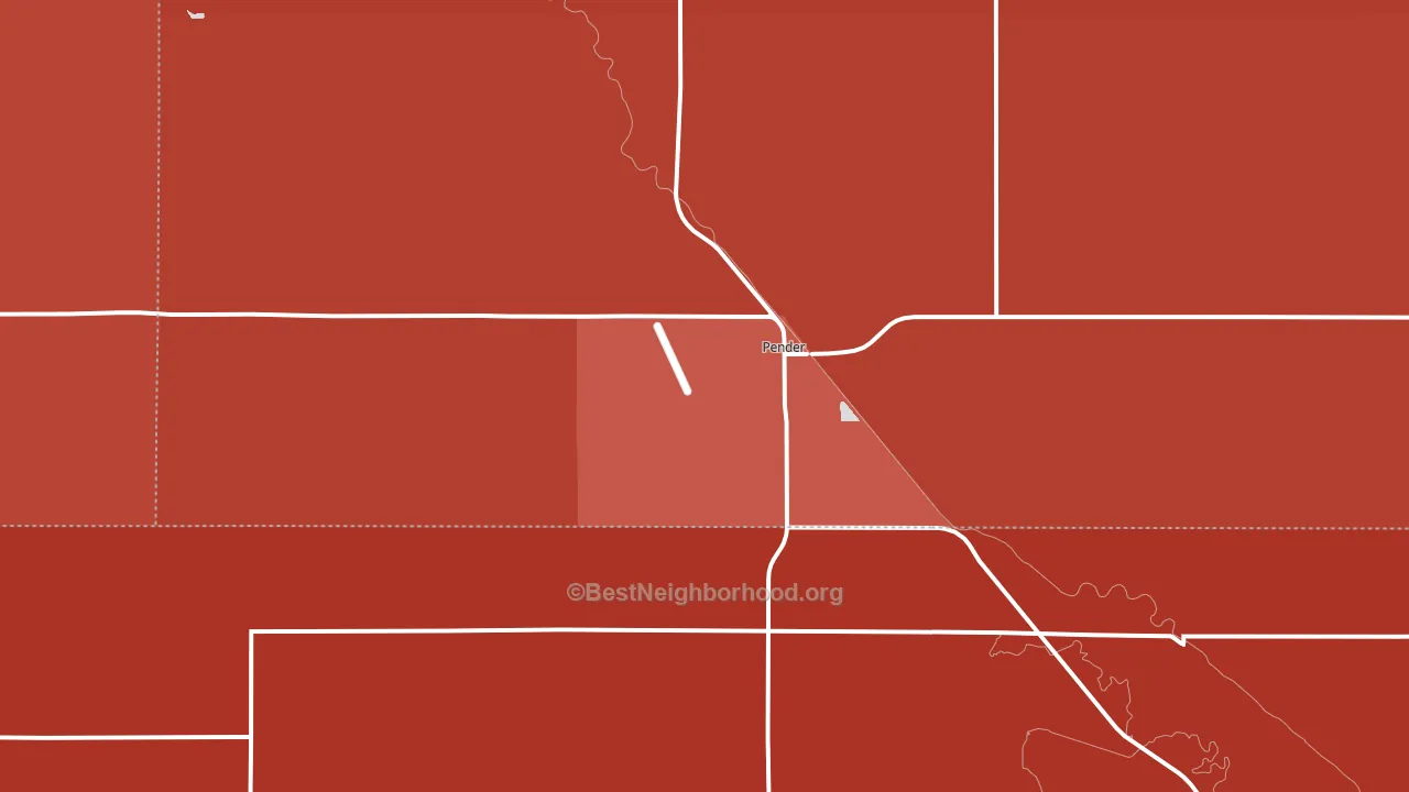 68047, NE block-group political-lean map