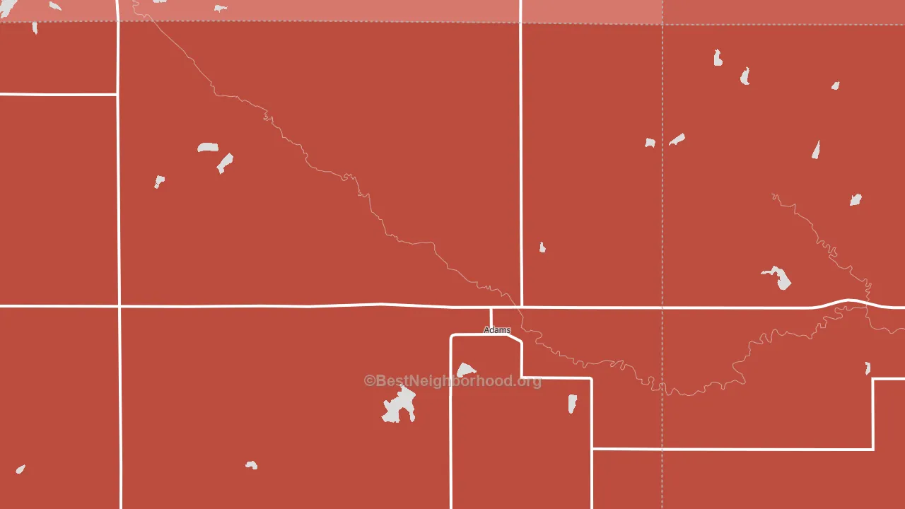 68301, NE block-group political-lean map