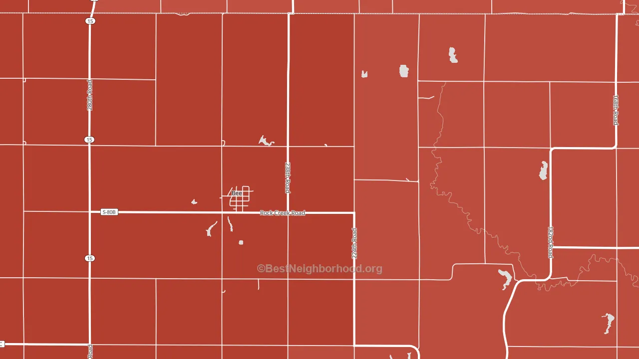 68314, NE block-group political-lean map