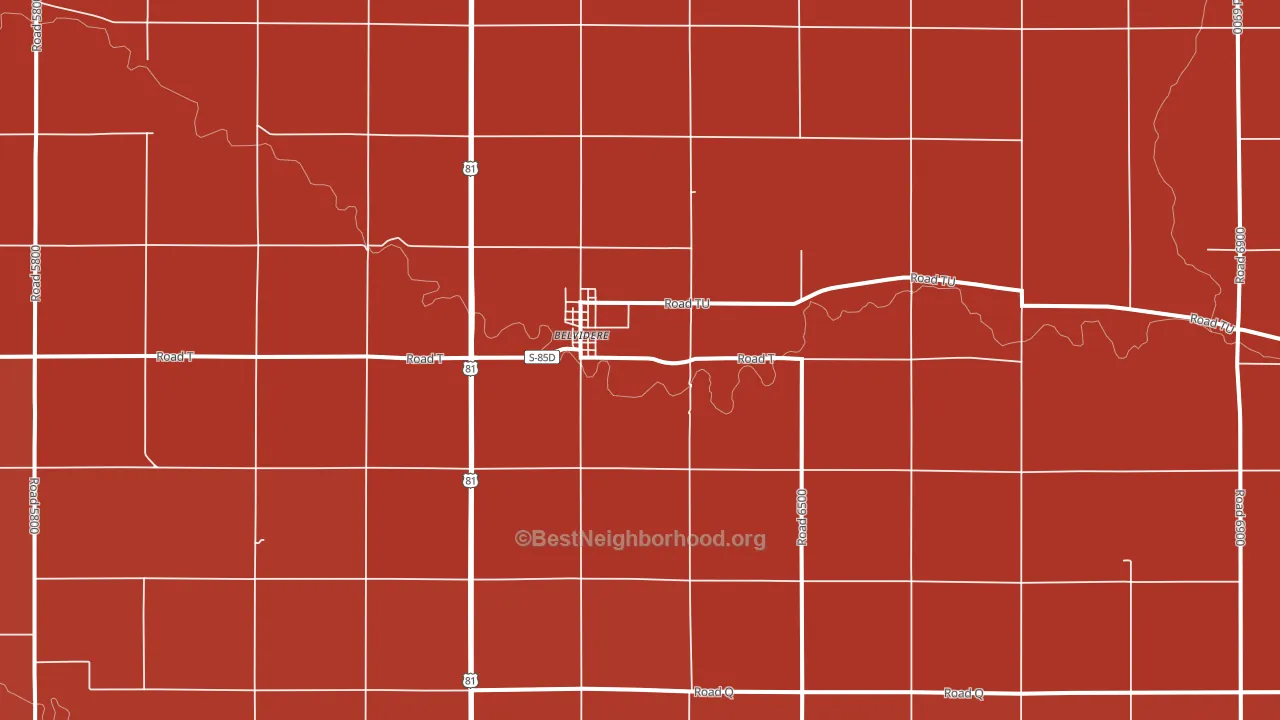 68315, NE block-group political-lean map