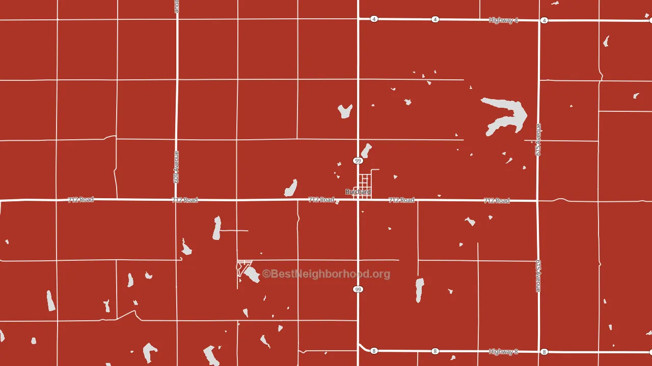 68323, NE block-group political-lean map