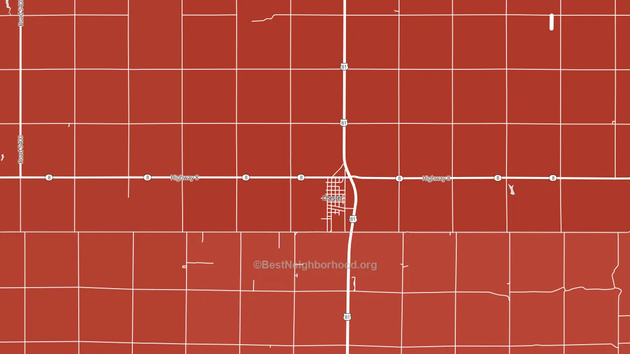 68327, NE block-group political-lean map