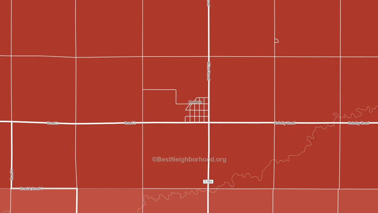 68330, NE block-group political-lean map