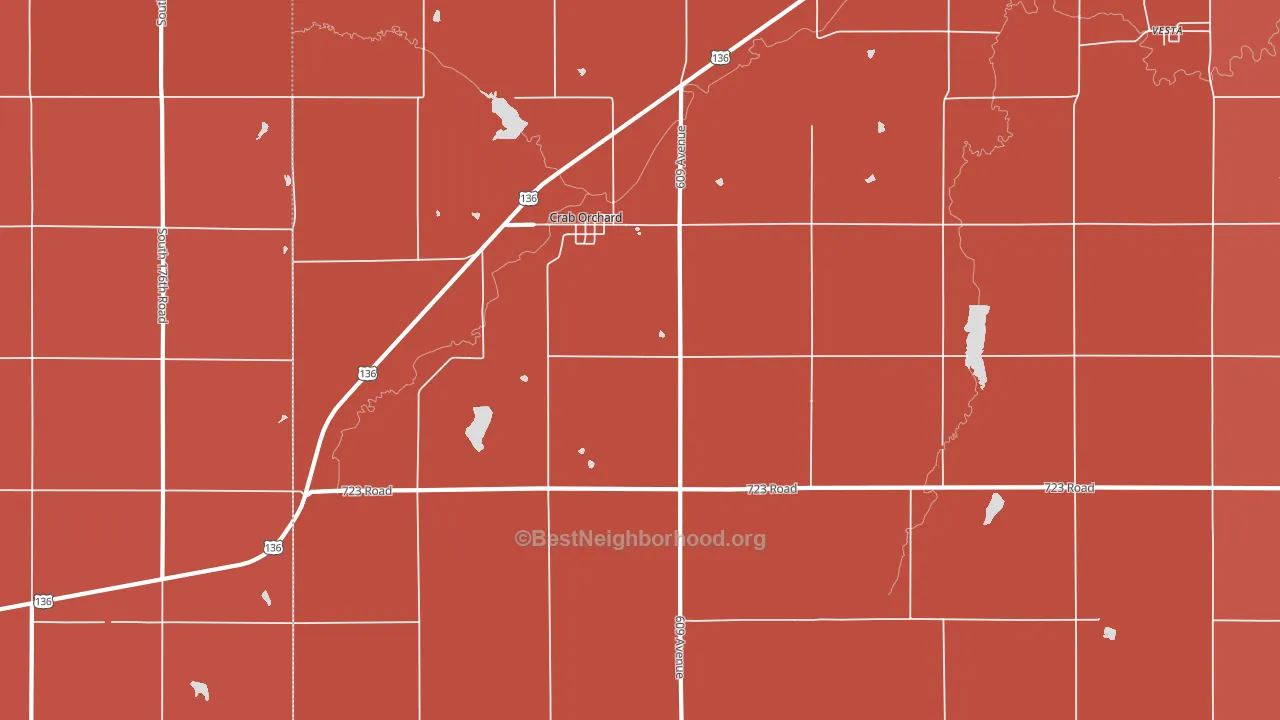 68332, NE block-group political-lean map