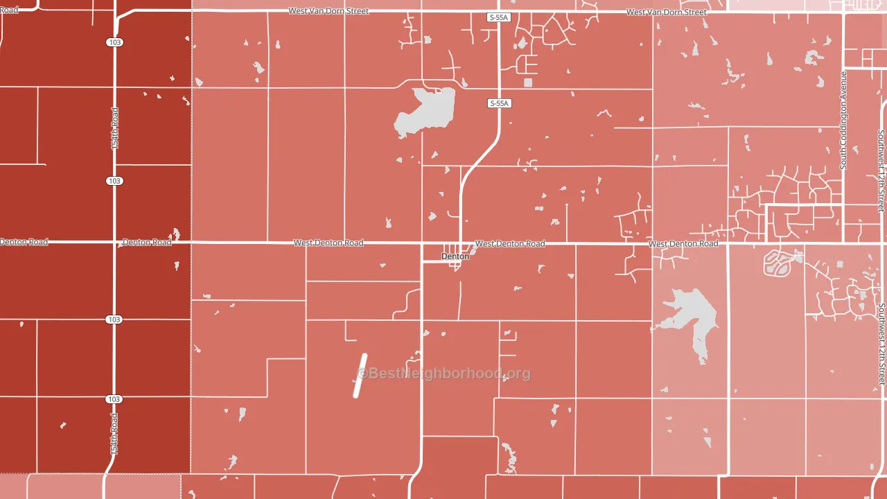 68339, NE block-group political-lean map