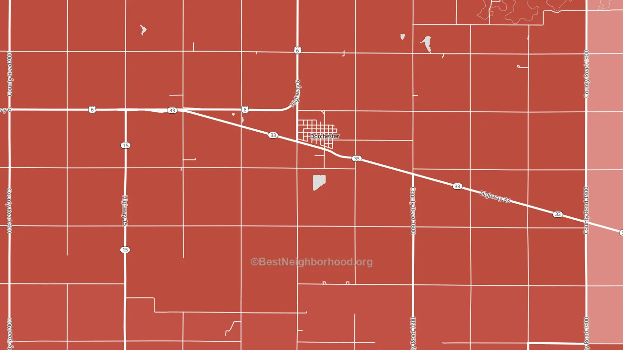 68343, NE block-group political-lean map