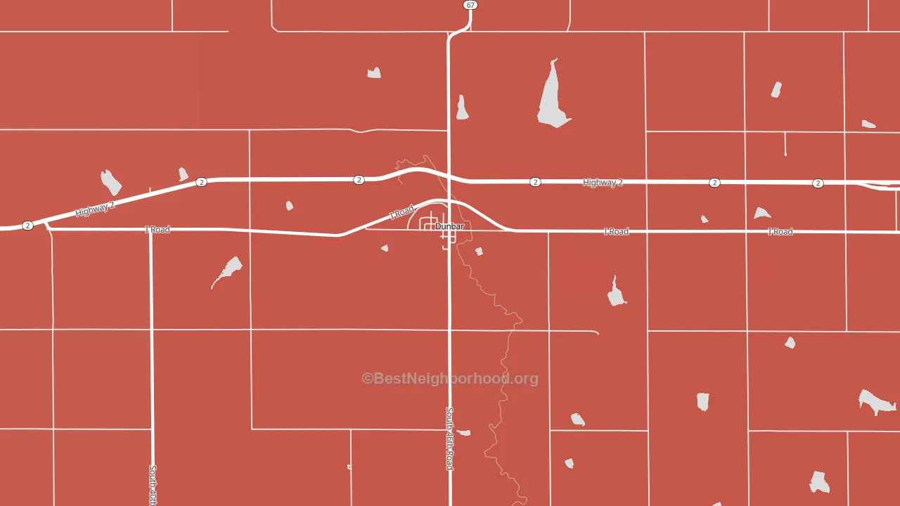 68346, NE block-group political-lean map