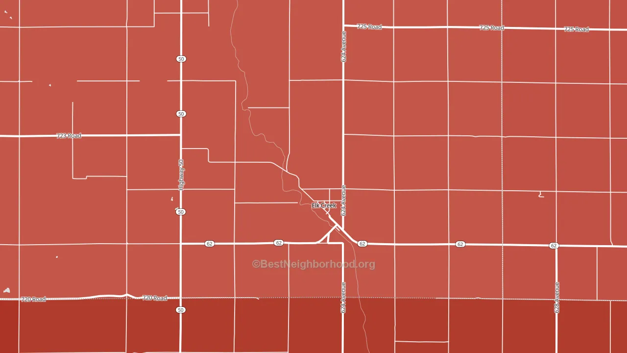 68348, NE block-group political-lean map